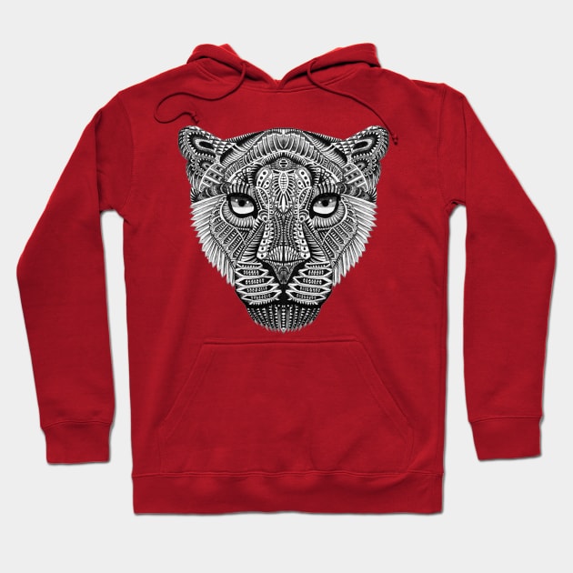 Tigers Mandala Logo Hoodie by yogiaji